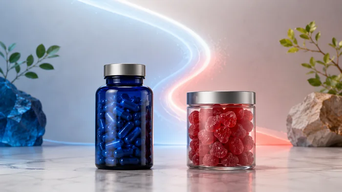 Two supplement formats shown side by side for comparison